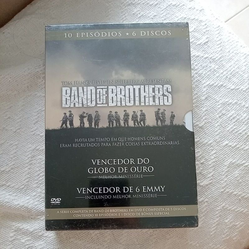 box de dvds da minissérie Band of brothers Tom Hanks e Steven Spielberg novo lacrado