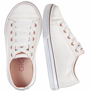 Tenis Infantil GiGiL Teen Feminino Slip-on Calce Fácil Macio Leve Confortável Cadarço Star Moda Atual