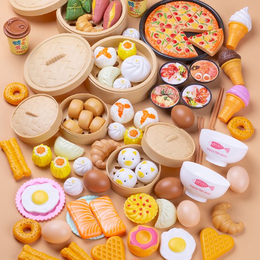 Conjunto de Brinquedos de Cozinha 84 peças para Crianças