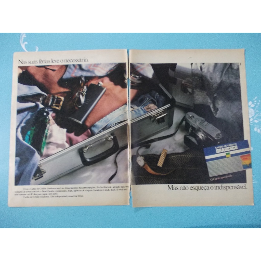 Propaganda Antiga da Revista Veja - Cartão Bradesco. Matec PABX. Bosch Serviço. Philips Camcorder Explorer Câmera De Vídeo