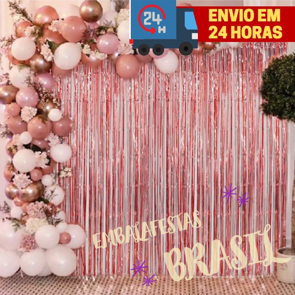 Cortina de Franja Metalizada Dourada: Onde Comprar | BuscaProdutos