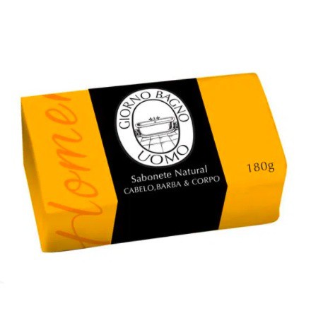 SABONETE EM BARRA AMARELO GIORNO UOMO 180G