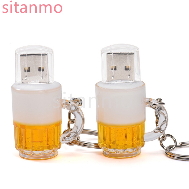 Pendrive De Cerveja Amarelo 1GB 2GB 4GB 8GB 16GB 32GB 64GB 128GB 1TB 2TB USB Legal À Prova D'água 2.0