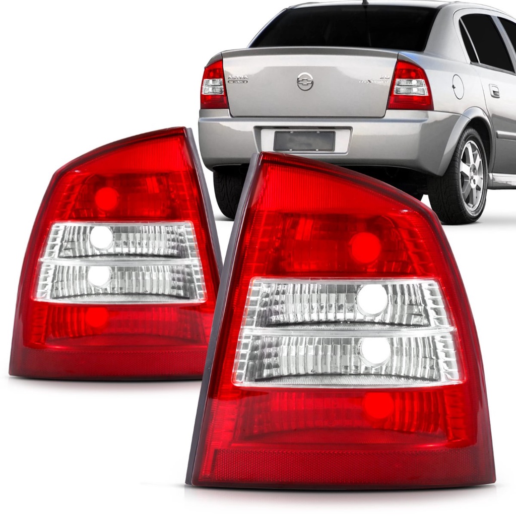 Par Lanterna Astra Sedan 1999 2000 2001 2002 Bicolor em Oferta na Shopee