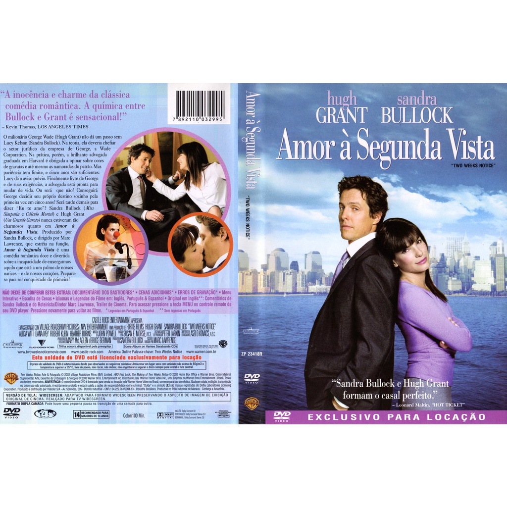 Dvd Amor A Segunda Vista - Original | Shopee Brasil