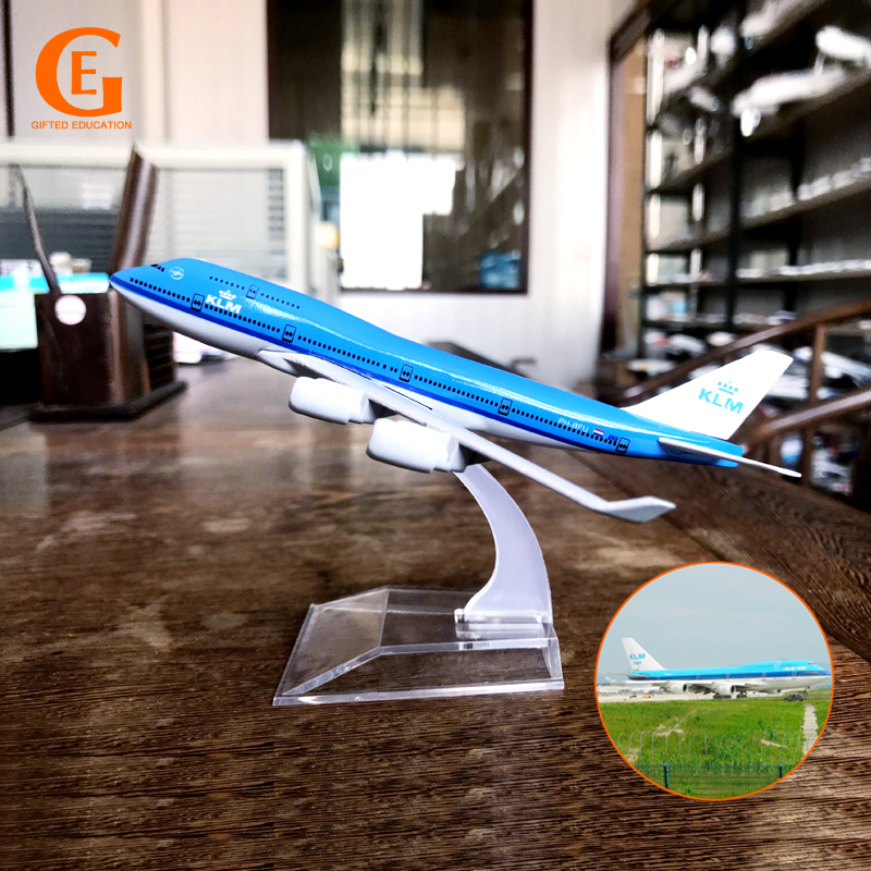Modelo De Aeronave Airlines Boeing B747 Klm / Simulação / Airliner / Avião De Liga em Oferta na Shopee
