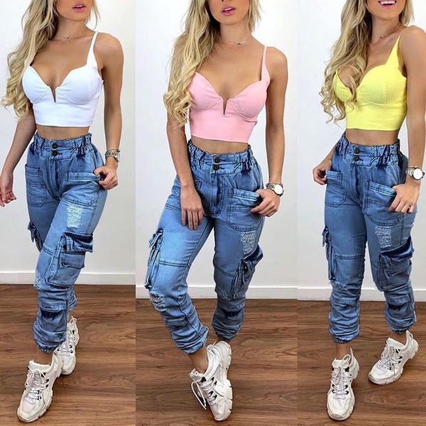 calça jeans feminina folgada