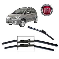 Kit 3 Palhetas Limpador Parabrisa Dianteiro + Traseiro Fiat Idea 2015 2016 PROMOÇÃO