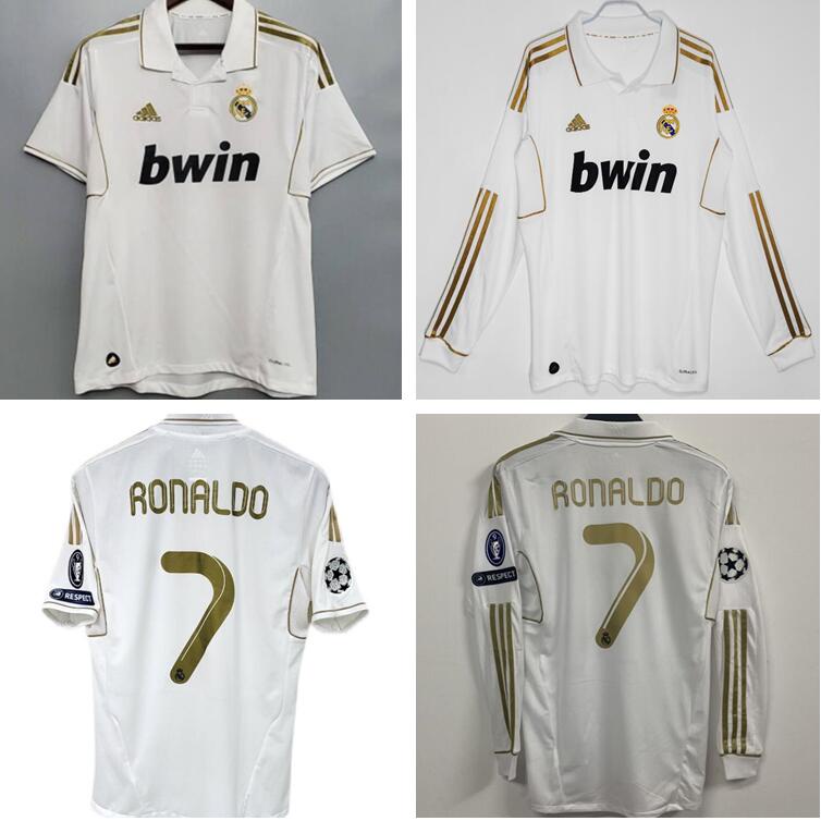 11-12 Real Madrid Casa Retro Futebol Jersey maillot de Péfootball