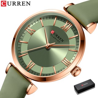 Curren Novos Relógios Para As Mulheres Simples QuartzoPulseira De Couro  9079l em Oferta na Shopee