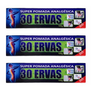 Kit 5 Pomada Analgésica 30 Ervas