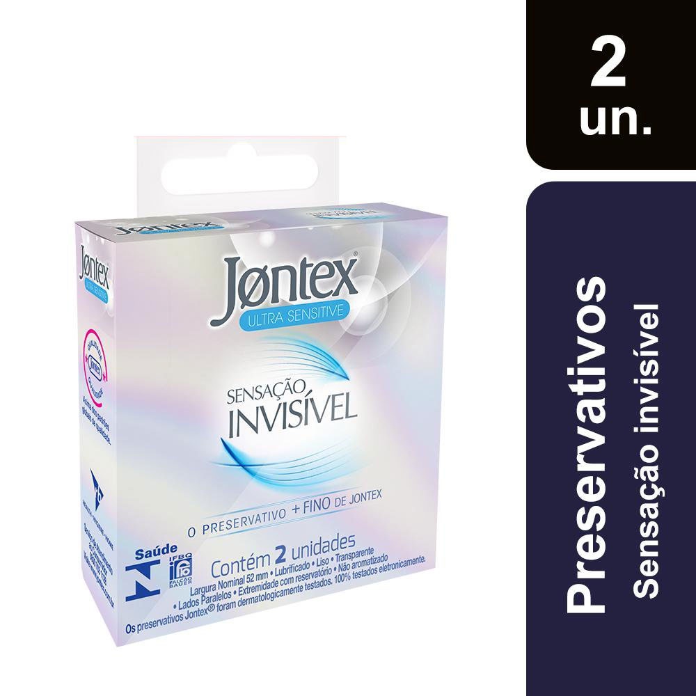 Preservativo Jontex Sensação Invisível c/2 Camisinhas