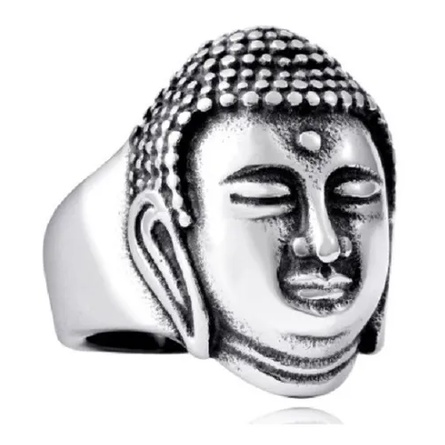 Anel Aço Inox Buda Budismo Religião Sidarta Gautama China Pc