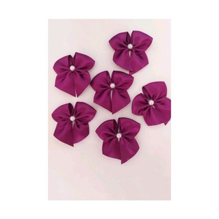 Lacinho | Laçarote | Laço de Cetim Com Pérola n° 5 (22mm) 5x5,5 com 25,50 Unidades | Para Artesanato | Lembrancinhas