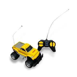 Carrinho de Controle Remoto Brinquedo Pick Up 4 Funções Amarelo