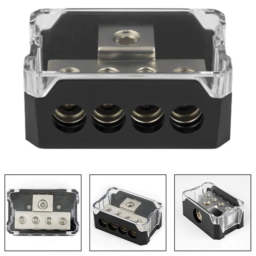 BLOCO DISTRIBUIDOR 4 VIAS - BD4  Base e Capa Acrílica 1 Entrada 53mm/ 4 saídas 21mm com redução 8mm