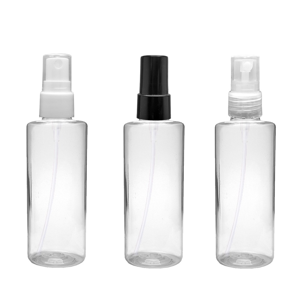 30 Frascos Pet 100 Ml Cilíndrico Reto com Spray Borrifador Perfume em Oferta na Shopee
