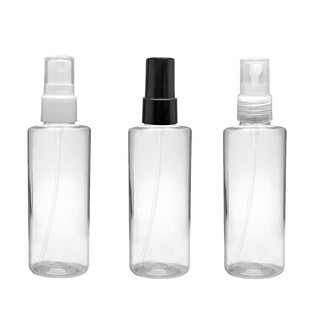 50 Frascos Pet 100 Ml Cilíndrico reto Válvula Spray para perfumes álcool líquido
