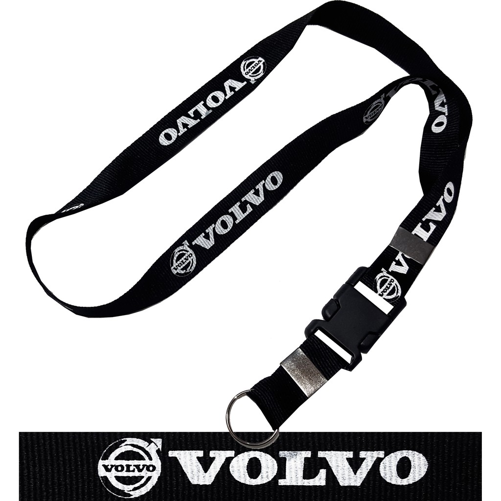 Chaveiro Volvo Cordão Porta Crachá Automotivo Caminhão Ônibus Tirante Pescoço Engate