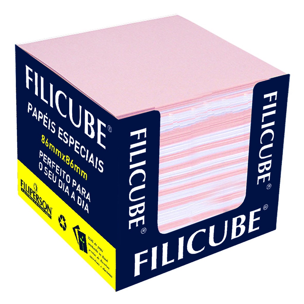 Bloco Recado Filicube 8x8 cm 2 Cores 650 Fls