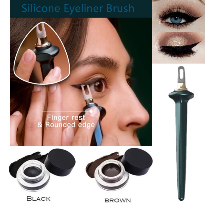 Conjunto De Delineador De Silicone De Fácil Resistência Ao Longa