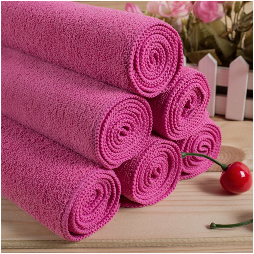 05 Pçs Pano Microfibra 40x40 Cm ROSA CLARO 210 Gsm - Limpeza em Geral, Lavabo e Cozinha