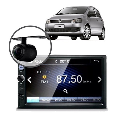 Central Multimídia Mp5 Fox 2011 Câmera Bluetooth Espelhamen - Spare Parts and Accessories for Vehicles