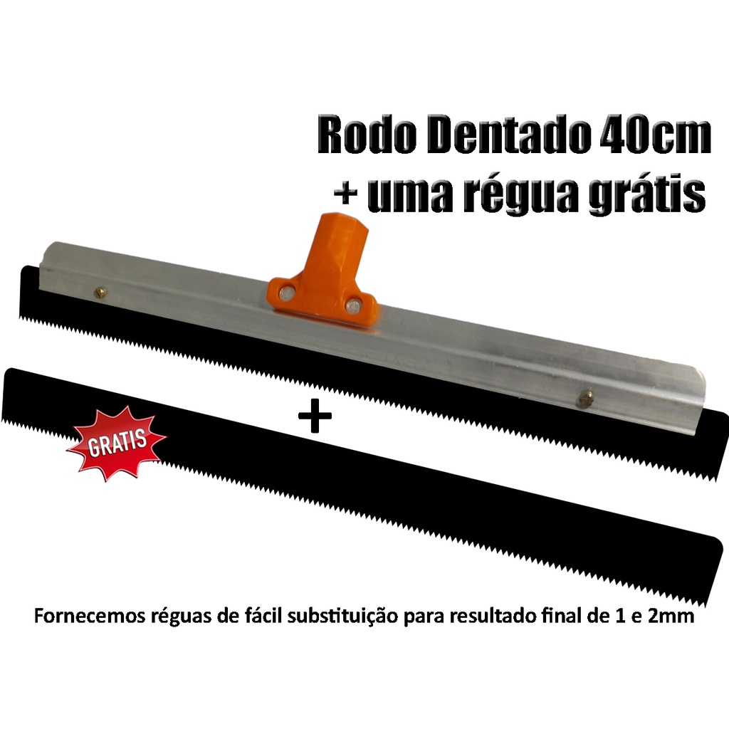 Rodo Nivelador 40cm - Rodo Dentado - Porcelanato Líquido