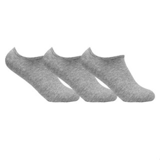 Kit 3 Meias Invisível De Algodão Penteado Cinza Ted Socks 1100 em Oferta na Shopee