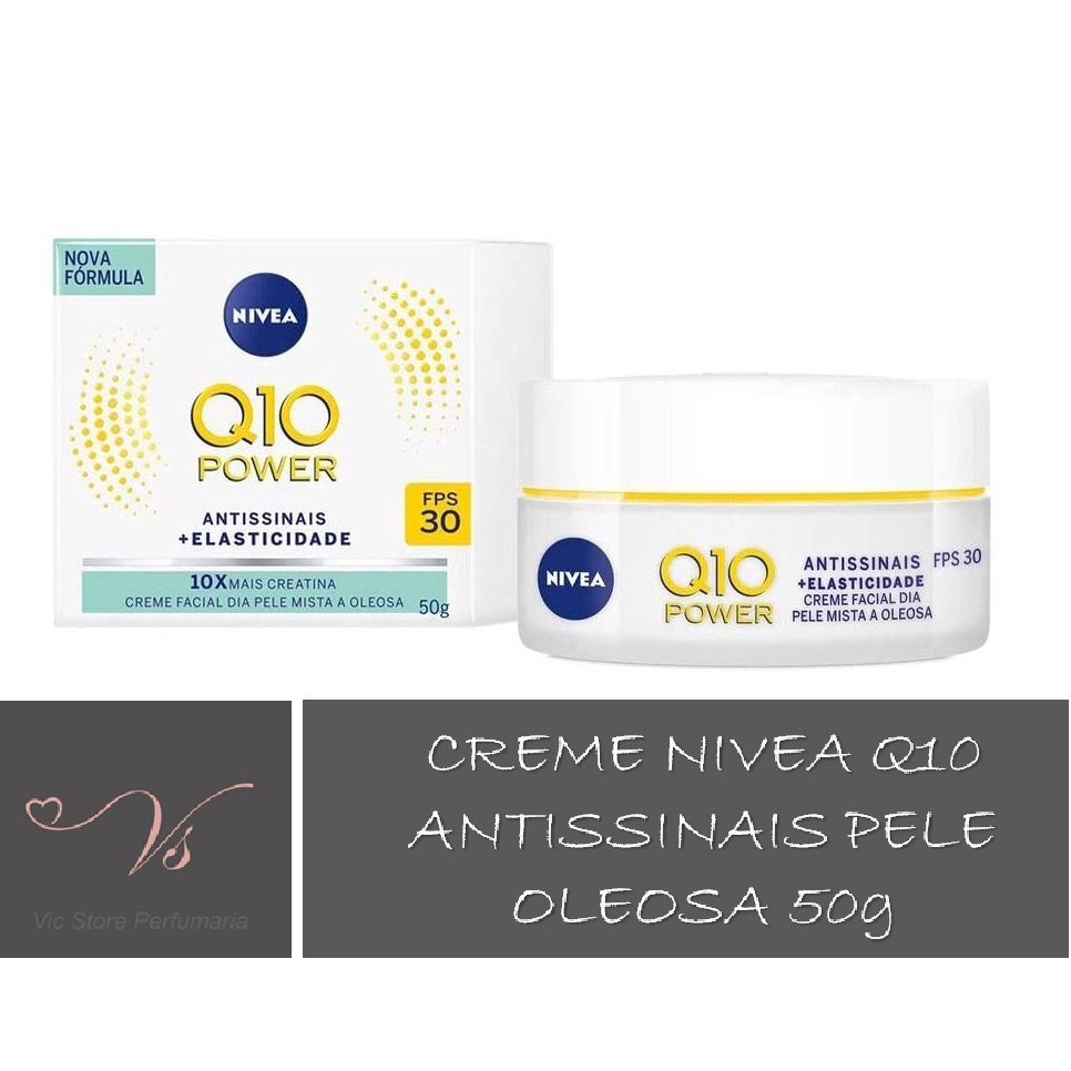 Creme Facial Nivea Q10 Plus Antissinais Dia Pele Mista A Oleosa 50g ...