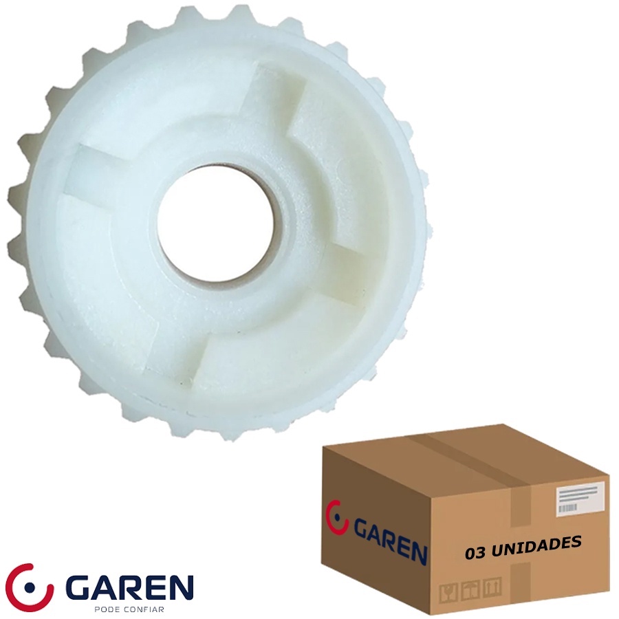 Coroa Interna Engrenagem Nylon Motor Garen Z25 25 Dentes - 03 Unidades
