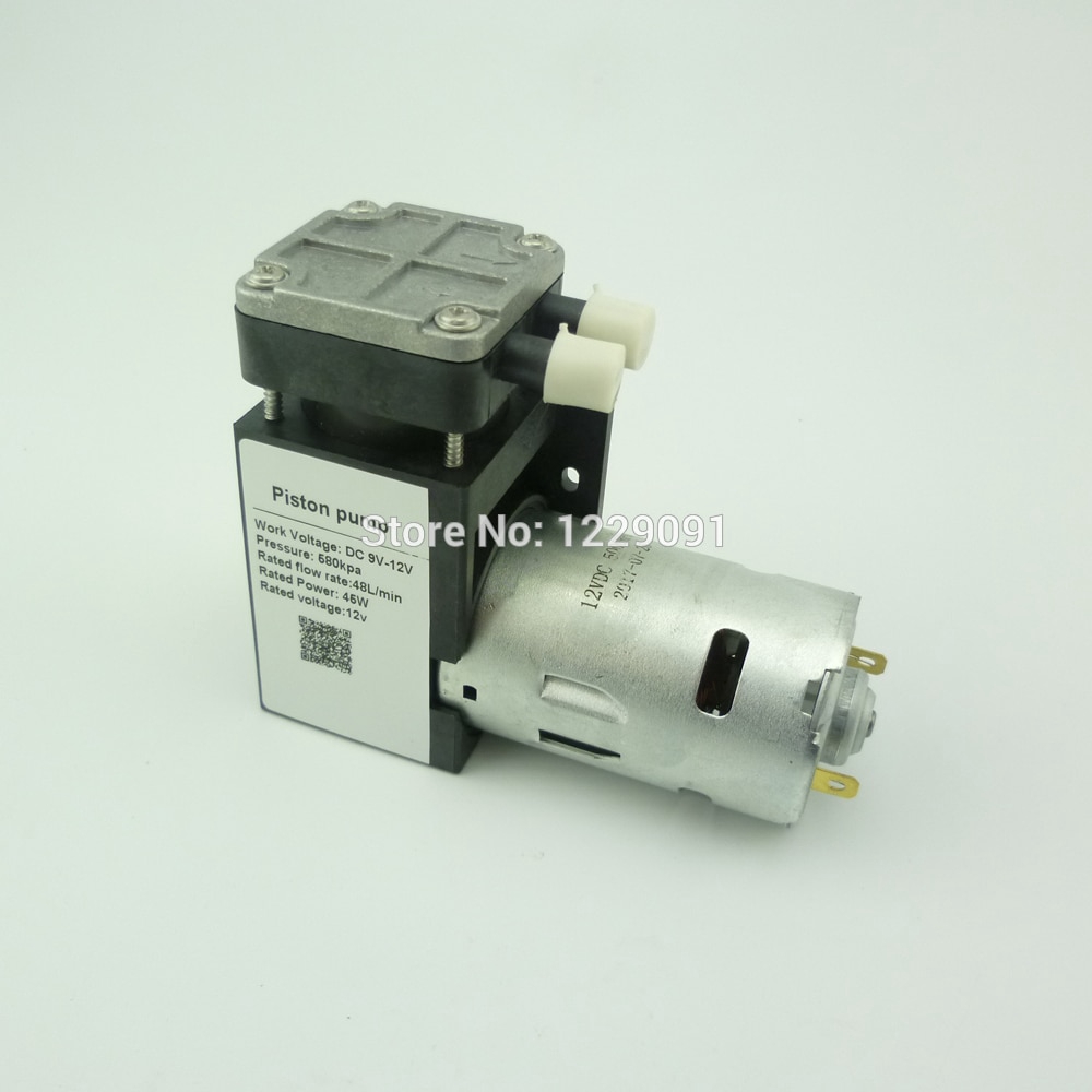 mini Bomba De Vácuo Elétrica DC 12v 24v 85kpa Ar De Pistão 45w