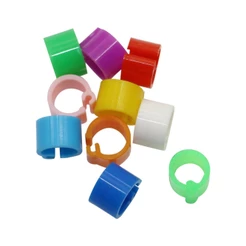 100/200/500 Peças De Diâmetro Interno 6mm Anéis De Clipe De Pássaro Pombo Colorido Anel De Pé 10 Cores Sem Palavra