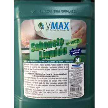 Sabonete líquido Vmax erva doce 5 litros