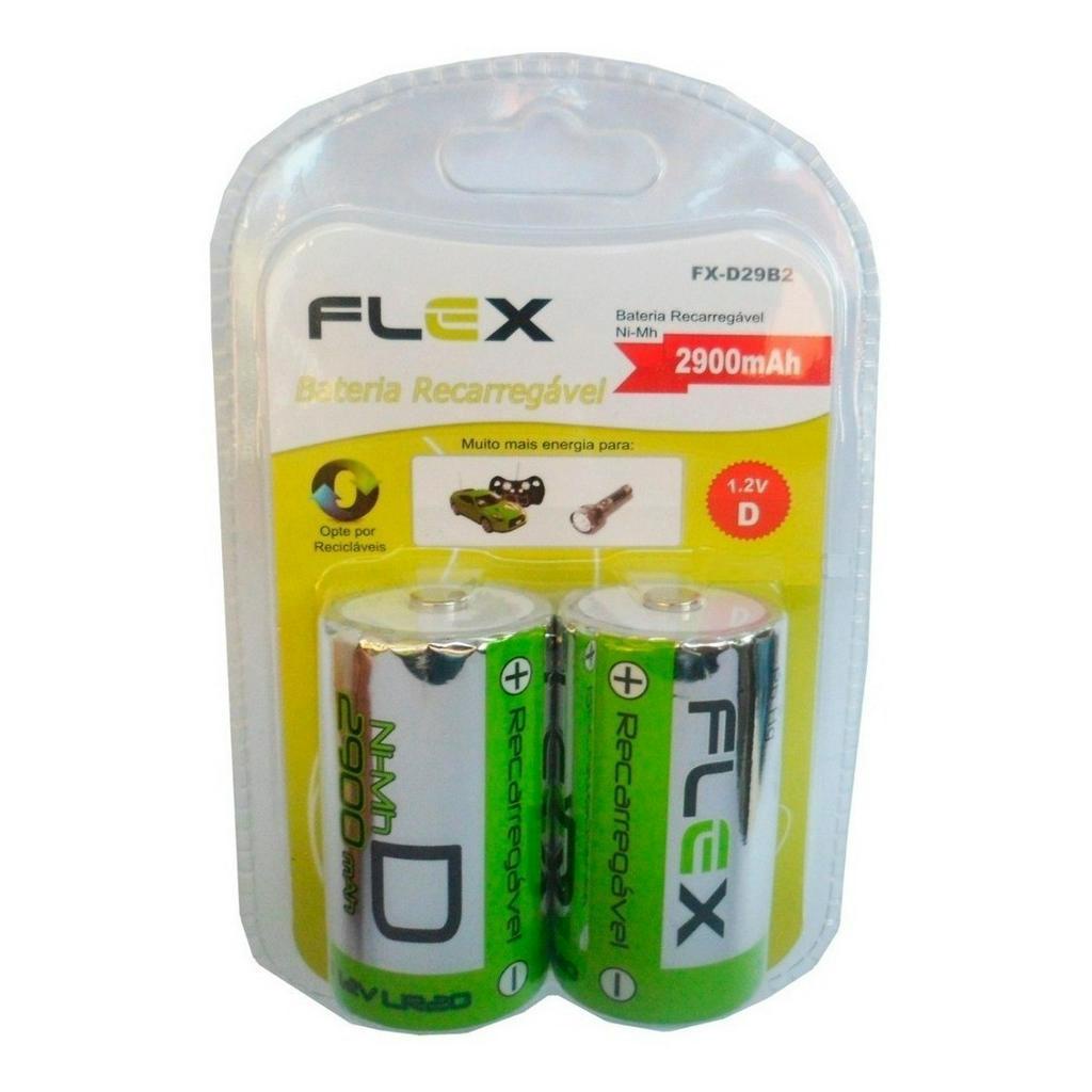 Pilha Recarregável Grande D - Comprar com Melhor Preço em Baterias