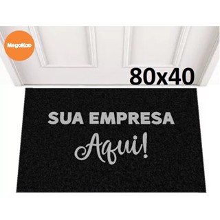 Tapete Capacho Personalizado 80x40 Logomarca Empresa Loja Comércio em Oferta na Shopee