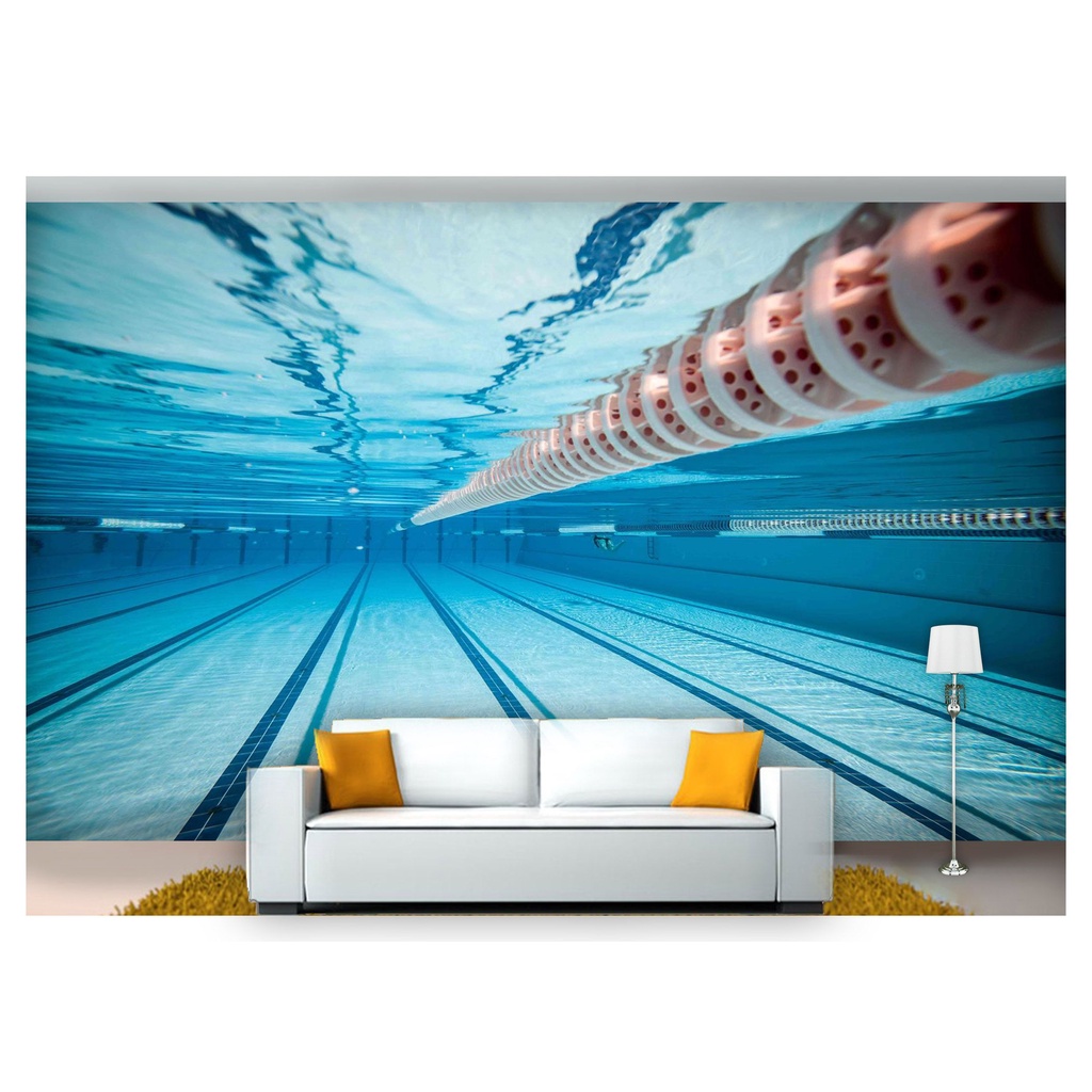 papel de parede Esportes Natação Piscina 3D 7,5m² SPT56