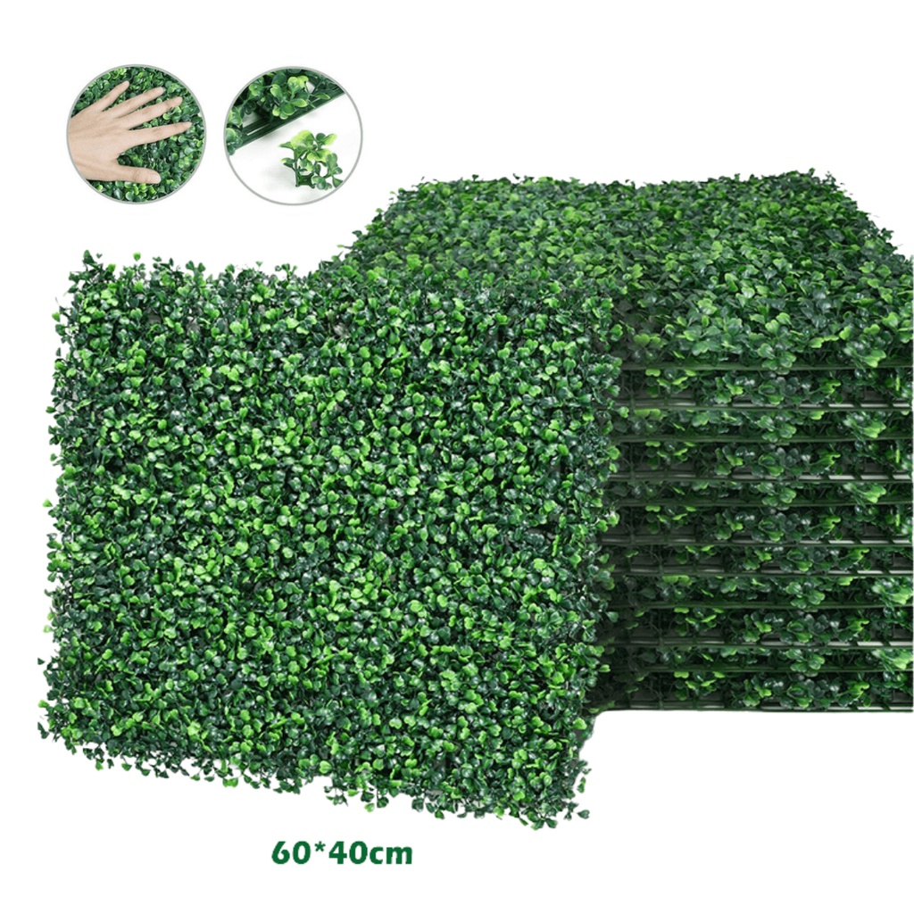 Placas de Grama Tapete de Planta Artificial Buchinho Muro Inglês Decoração  40x60cm | Shopee Brasil
