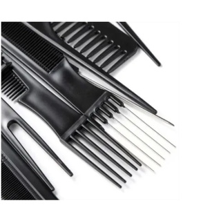 Pentes Kit 10 Para Cabeleireiro Profissional - Suporta Calor