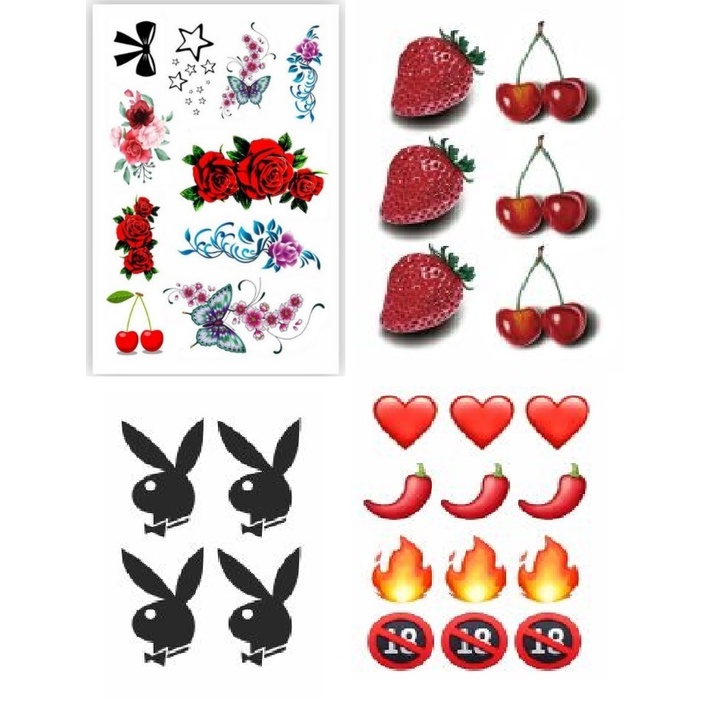 Tatoo de Borboletas com Flores: Onde Comprar | BuscaProdutos