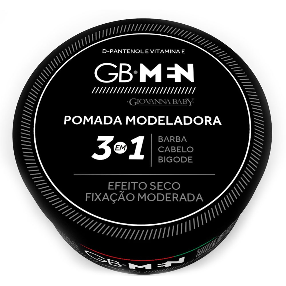 Pomada Masculina Modeladora Para Cabelo E Barba Giovanna Baby