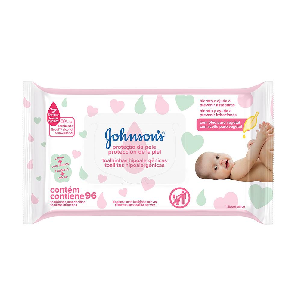 Lenços Umedecidos Johnson's Baby Extra Cuidado com 96 unidades - Mom & Baby