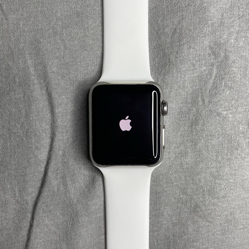 アイボリー×レッド 【極美品】Apple Watch 38mm Sport 7000 White 