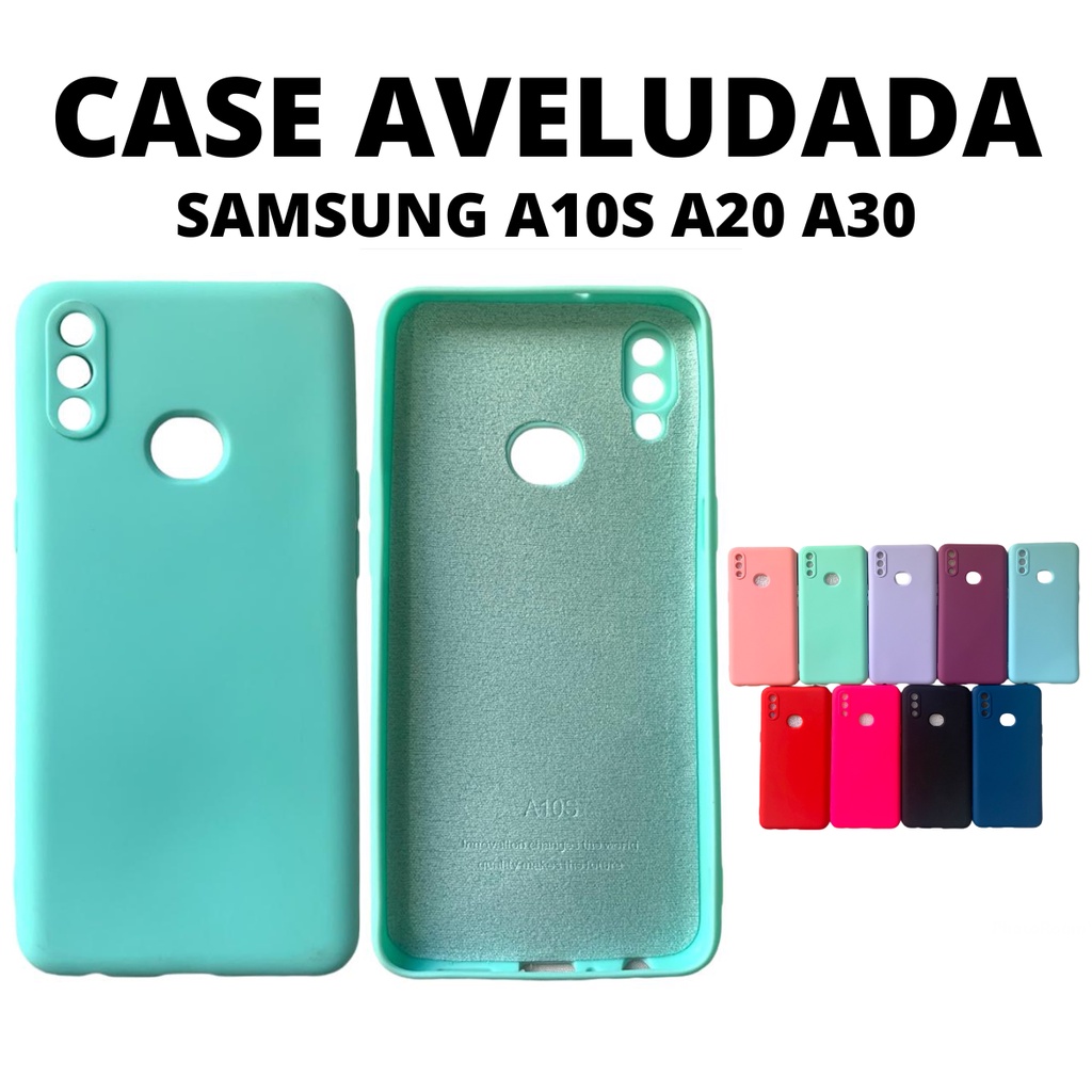 Case Capa Aveludada Premium Silicone Samsung Galaxy A10s A20 A30