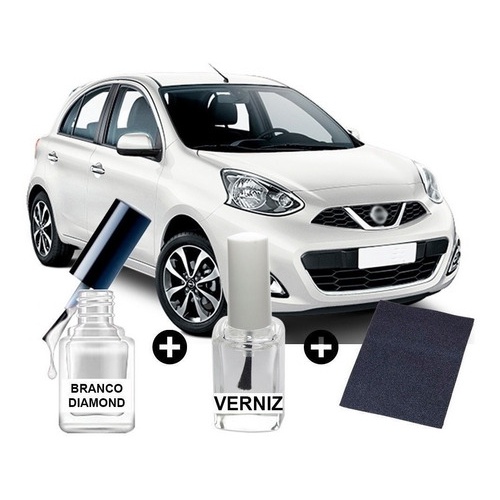 Tinta Tira Risco Automotiva March Diamond Branco