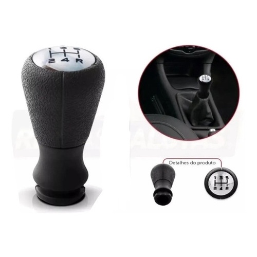 Manopla Bola Câmbio Peugeot 207 Sw 2008 2009 2010 2011 2012