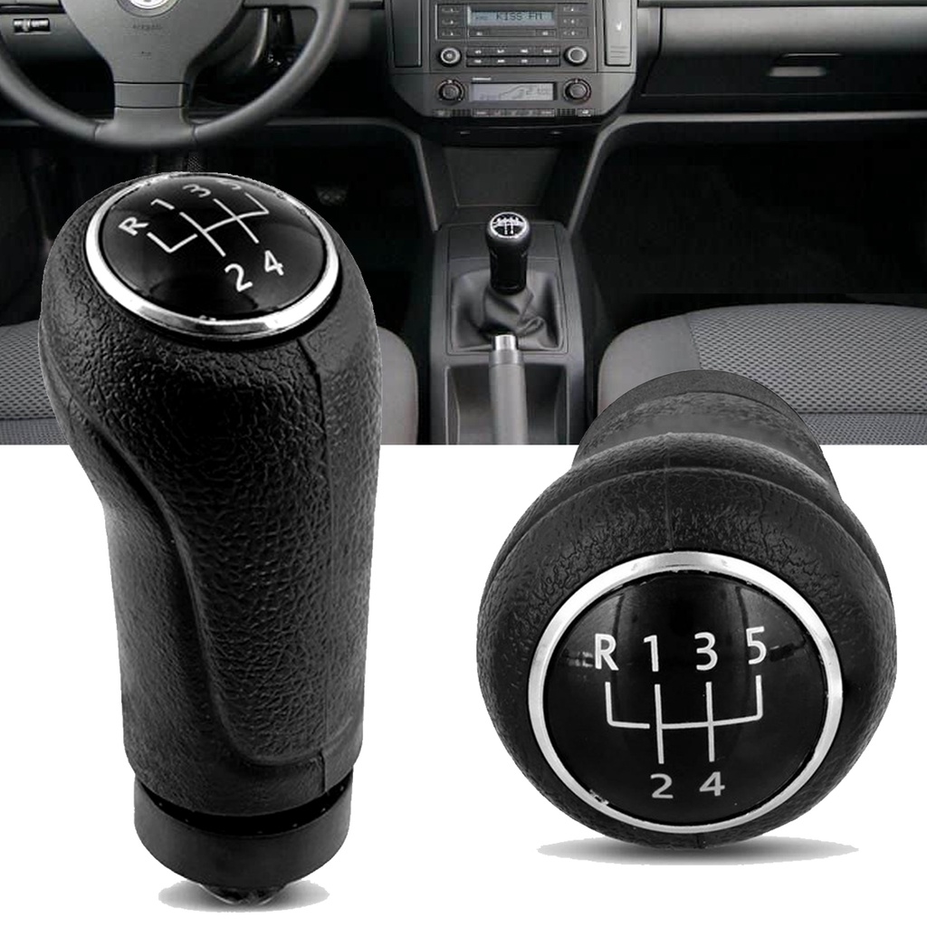 Manopla De Cambio Polo 2006 em Diante Preto Com Cromado em Oferta na Shopee