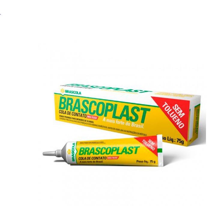 Cola De Contato Brascoplast 75G Sem Touleno em Oferta na Shopee