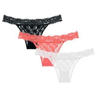 Kit com 3 Calcinhas Tanga Renda Sweetie She