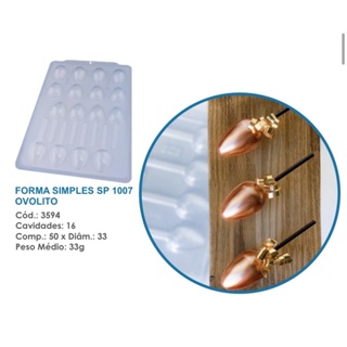 1~5 Forma BWB Simples Semiprofissional Alto Rendimento Doces Finos Chocolates Ovolito Cód. 3594 - SP em Oferta na Shopee